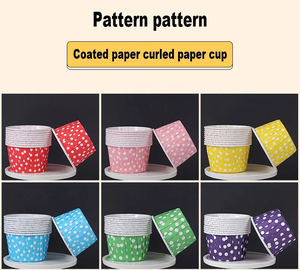 Usine personnalisée roulé Muffin papier tasse enduit résistant aux hautes températures gâteau Snack Cupcake fête de <span class=keywords><strong>mariage</strong></span> cuisson cuisine - Product Image 5