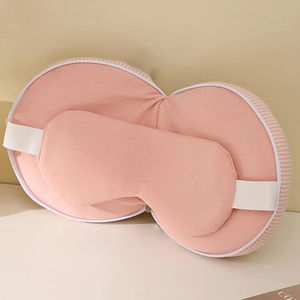 En gros, Oreiller de voyage 2-en-1 pour la maison et le voyage, avec soutien de la nuque et des yeux, fermeture éclair, soulagement de la douleur, pour le soutien de la tête en vol et en voiture - Product Image 5