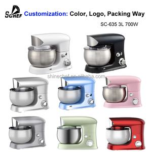 Robot pâtissier électrique ménager, batteur planétaire pour pâte et gâteaux, bol mélangeur en acier inoxydable, équipement de <span class=keywords><strong>cuisine</strong></span> - Product Image 5