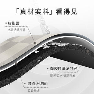 Alfombra de baño nórdica rectangular a cuadros de tierra de diatomeas, absorbente, de secado rápido, antideslizante y suave para baños. - Product Image 4