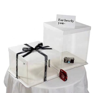 Usine De Luxe Gâteaux Boîte Conception Libre En Gros <span class=keywords><strong>8</strong></span> 10 12 Pouces Blanc Noir Rose Cuisson Ronde Emballage Vente avec Logo Boîtes À Gâteau - Product Image 5