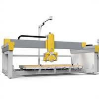 Nouvelle machine CNC polyvalente TITAN Plus 5+1 axes haute précision pour la découpe et le fraisage de granit, marbre, plans de travail, avec caméra de positionnement et pont de pierre