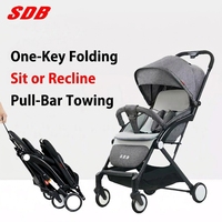 Poussette St Baby SDB adaptée pour s'asseoir et s'allonger, compatible avion, légère et pliable, pour bébés de 0 à 3 ans
