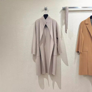 Abrigo de Cachemira de Doble Cara Estilo Max Lilia para Mujer, Chaqueta Tipo Bata de Longitud Media Inspirada en Max <span class=keywords><strong>Mara</strong></span>, Mezcla de Lana, Corte Petite - Product Image 6