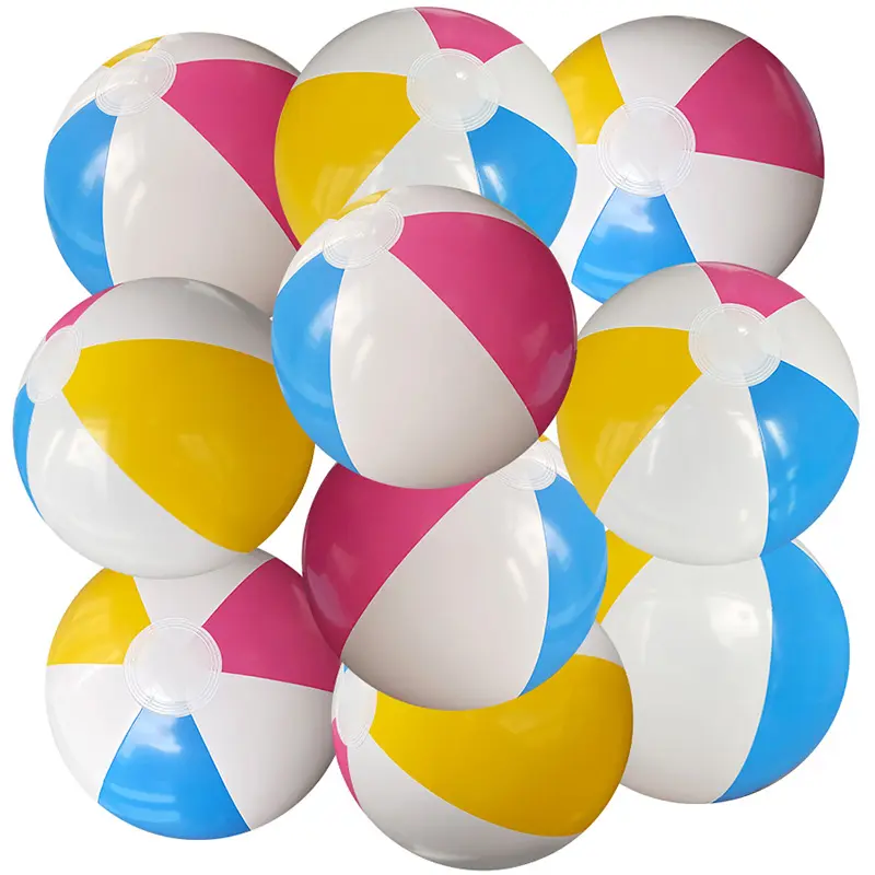 10 pcs/set colorido personalizado PVC praia bola PVC inflável praia bola