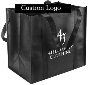 Sac réutilisable pliable pour les courses, promotion, écologique, design non tissé, sac de courses, sac d'épicerie, sac pliable uni - Product Image 3