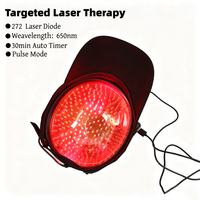Casque laser intelligent sans fil pour la croissance des cheveux avec mode pulsé, 272 diodes laser, thérapie par lumière rouge 650 nm, chapeau pour la repousse des cheveux