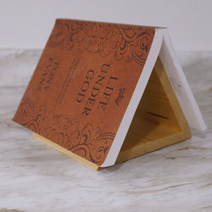 Support triangulaire en bois pour livre ouvert Porte-livre en bois pour étude - Product Image 5