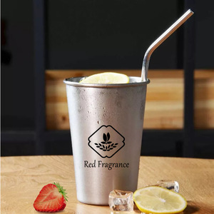 أكواب بيرة ترويجية من الألومنيوم، مجموعة أكواب مخصصة بتصميم عتيق، أكواب شرب من الألومنيوم سعة 16 و18 أونصة - Product Image 2