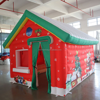 Père Noël Grotte Gonflable Noël Maison Gonflable Vacances Tente De Noël Gonflable