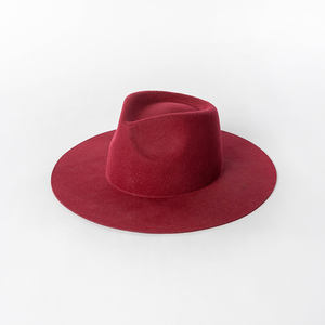 SY topi 100% wol topi Fedora flanel pinggir lebar uniseks topi <span class=keywords><strong>Felt</strong></span> kustom OEM tersedia - Product Image 5