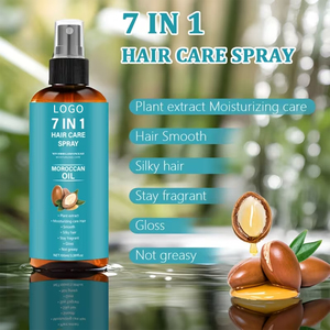 Spray capillaire sans rinçage 7-en-1 à l'huile d'argan marocaine, antipelliculaire, nourrissant, non gras, soyeux et hydratant pour tous types de cheveux 100ml - Product Image 4