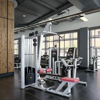 ASM-L1054 Máquina Multifunción de Gimnasio para Salud y Bienestar, Máquina de Polea Frontal ISO-Lateral de Acero para Tracción y Remo Bajo para Espalda y Brazos