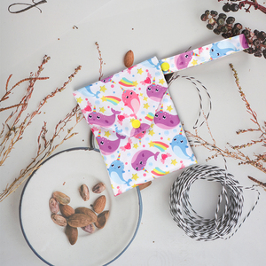 Túi Đựng Tã Ướt/Khô Có Thể Tái Sử Dụng In Hình Mới Túi Giặt Có Khóa Kéo Đôi - Product Image 4