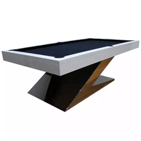 Nouvelle table de billard de luxe professionnelle sur mesure, design moderne de haute qualité, avec plateau en ardoise, revêtement en cuir et structure en bois massif, disponible en 9ft, 8ft et 7ft.