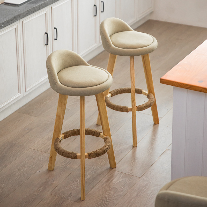 Wooden Nordic Luxury Modern Bar Stools