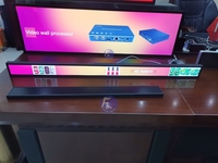 Pantalla LED de tira estrecha a todo color P1.2 P1.5 P1.8 P2 para publicidad en el borde de estanterías de supermercados