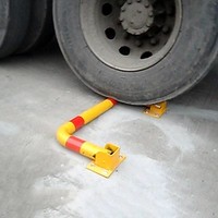 Barrière de stationnement manuelle en acier anti-corrosion en forme de U YH2972, protection contre le vol, bloqueur de place de stationnement