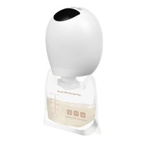 Tire-lait électrique sans bisphénol a avec insert à bride mains libres compatible avec les bouteilles et les sacs de stockage