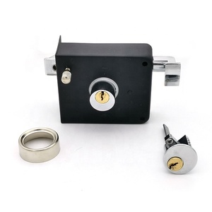 Doppio Bullone Cilindro In Ottone Impermeabile di Sicurezza Porta di Ferro Serratura Cerchio Cerradura De Sobreponer Chapa Perilla - Product Image 1