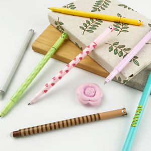 Stylo gel thermosensible Girafe, encre noire, pour bureau et école, 0,7 mm, effaçable, en plastique, encre noire 0,7 mm - Product Image 3