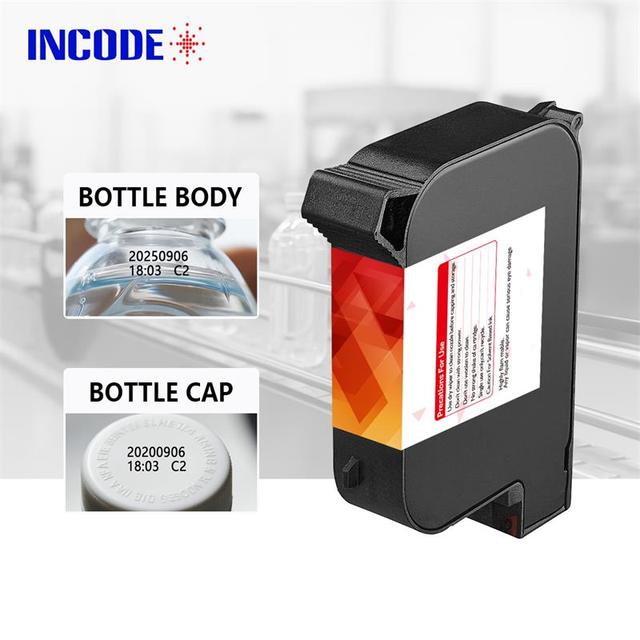 INCODE TIJ High-Speed Bottle Coding System Date Marking for Plastic Containers with Chip-Free for Ink Cartridges