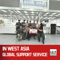 Línea de Producción SMT I.C.T. de Alta Gama con Componentes Centrales PLC, 1 Año de Garantía, Fabricante de Guangdong, China