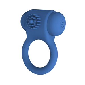 Cincin kunci sperma pria, alat pijat cincin penunda seksual getaran silikon untuk pasangan solo - Product Image 2