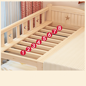 Single Bed Girl Princess Widened <strong>Crib</strong> Baby Stitching <strong>Big</strong> Bed - Product Image 2
