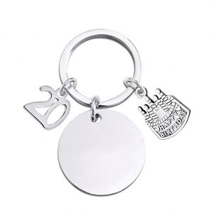 <b>Custom</b> Logo Happy Birthday 3D Shape UV Printing Engraved <b>Custom</b> Age Stainless Steel Carabiner Keychain for Teen Girls & Boys - Product Image 4