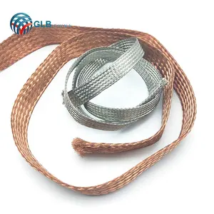 Great Quality Braided Ground Wire Flexible Tinned Copper PVC 220V Stranded Wire Strands Bare Copper Low Voltage Power Cable GLB