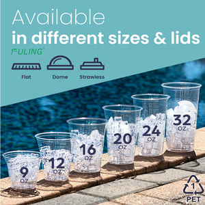 Vasos Desechables <span class=keywords><strong>de</strong></span> Plástico PET Fuling para Frappuccinos, Scones, Mocha, Lattes, Café Helado, Frappes - Product Image 4