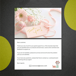 Échantillons Gratuits Cartes de Vœux d'<span class=keywords><strong>Anniversaire</strong></span> Personnalisées Cartes Postales Souvenirs Cartes de Remerciement Élégantes avec Logo - Product Image 2