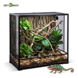 REPTIZOO Terrarium pour reptiles démontable de 99 gallons (36''x18''x36'') avec verre et écran en treillis métallique - Product Image 1