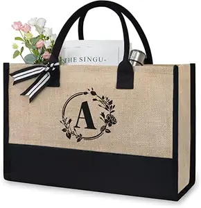 Hot bán công suất lớn vải làm vách ngăn đay Tote Bag với tùy chỉnh in logo