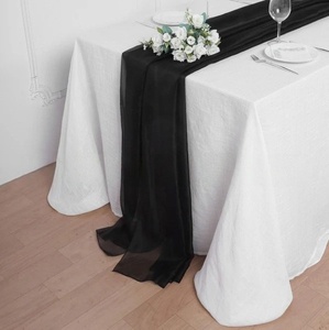 <span class=keywords><strong>Chemin</strong></span> <span class=keywords><strong>de</strong></span> <span class=keywords><strong>table</strong></span> en polyester transparent personnalisable, style européen, pour la décoration <span class=keywords><strong>de</strong></span> banquets d'hôtel et <span class=keywords><strong>de</strong></span> mariages, vente en gros transfrontalière - Product Image 3