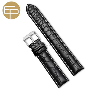 diversi colori del cuoio genuino di vitello cinturini per orologi commercio all'ingrosso di 12 14 16 18 20 22 24mm - Product Image 2