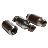 Konversi tinggi kustomisasi otomatis metal catalyst honeycomb keramik catalitic converter paket universal