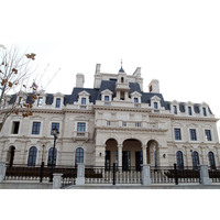 PAIA STONE Matériaux de construction en pierre calcaire beige au design moderne, dalle de revêtement mural extérieur poli pour usage extérieur d'hôtel