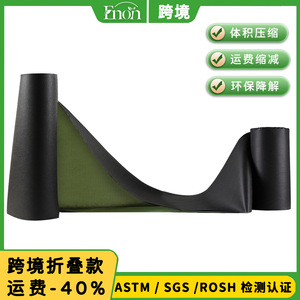 Toile de paillage agricole et de jardinage pliable, double face, noir-vert, 100g, épaissie, perméable, style transfrontalier - Product Image 5