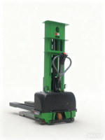 Gerbeur semi-électrique autoporteur JX 700 kg avec hauteur de levage de 1,6 m et batterie au plomb-acide 48 V pour la manutention en restaurant