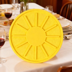 Sous-verres ronds en silicone personnalisés de haute qualité, colorés et antidérapants, parfaits pour empêcher le thé et le café chauds de glisser - Product Image 2