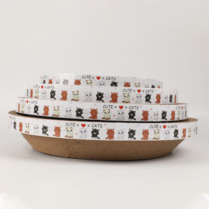 Bantalan goresan kucing bulat papan goresan kucing peliharaan mainan garuk cakar Gerinda dengan Catnip - Product Image 5