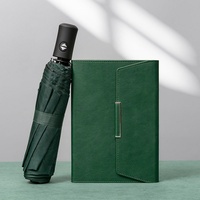 Nouvelles Idées Commerciales 2026 – Articles Promotionnels de Luxe Personnalisés en Cuir PU : Coffret Cadeau Exquis avec Carnet, Stylo et Parapluie