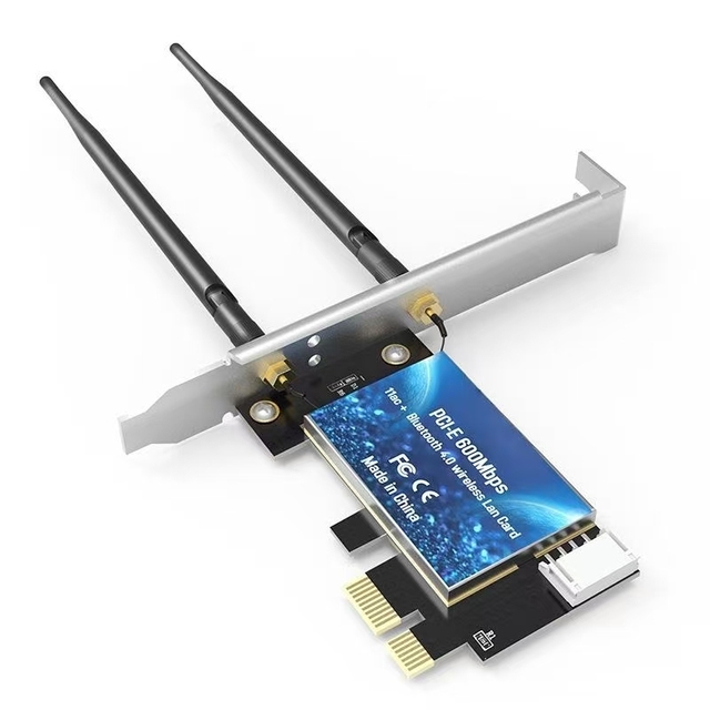 Wireless External AH-9619 Dual Band RTL8821ce 600Mbps Desktop PCI-E WiFi Adapter with BT5.0 802.11ac WIFI6 Windows
