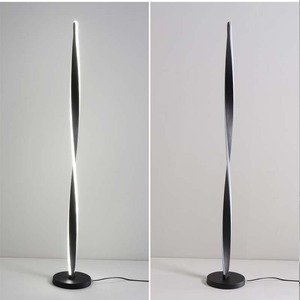 Lampes sur pied modernes d'intérieur simples, lampes sur pied LED de luxe en noir mat pour le salon, coin - Product Image 5