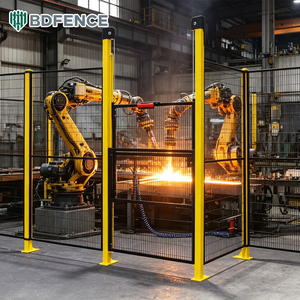 Barrière de sécurité pour robot industriel, fonction antistatique, adaptée aux usines électroniques, clôture d'isolation pour robot en atelier - Product Image 3