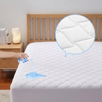 Protège-matelas imperméable hypoallergénique de qualité supérieure, housse matelassée en polyester, vente en gros d'usine, taille personnalisée