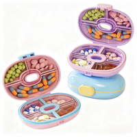 Organisateur de pilules miniature à 7 compartiments - Boîte à pilules étanche et portable pour 3 repas par jour, pour pilules et compléments alimentaires, pour un usage quotidien