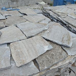 <span class=keywords><strong>Ardoise</strong></span> moderne en pierre naturelle <span class=keywords><strong>blanche</strong></span> texturée or, irrégulière, en flocons lâches, anti-acide, pour utilisation en parc - Durable et écologique - Product Image 4